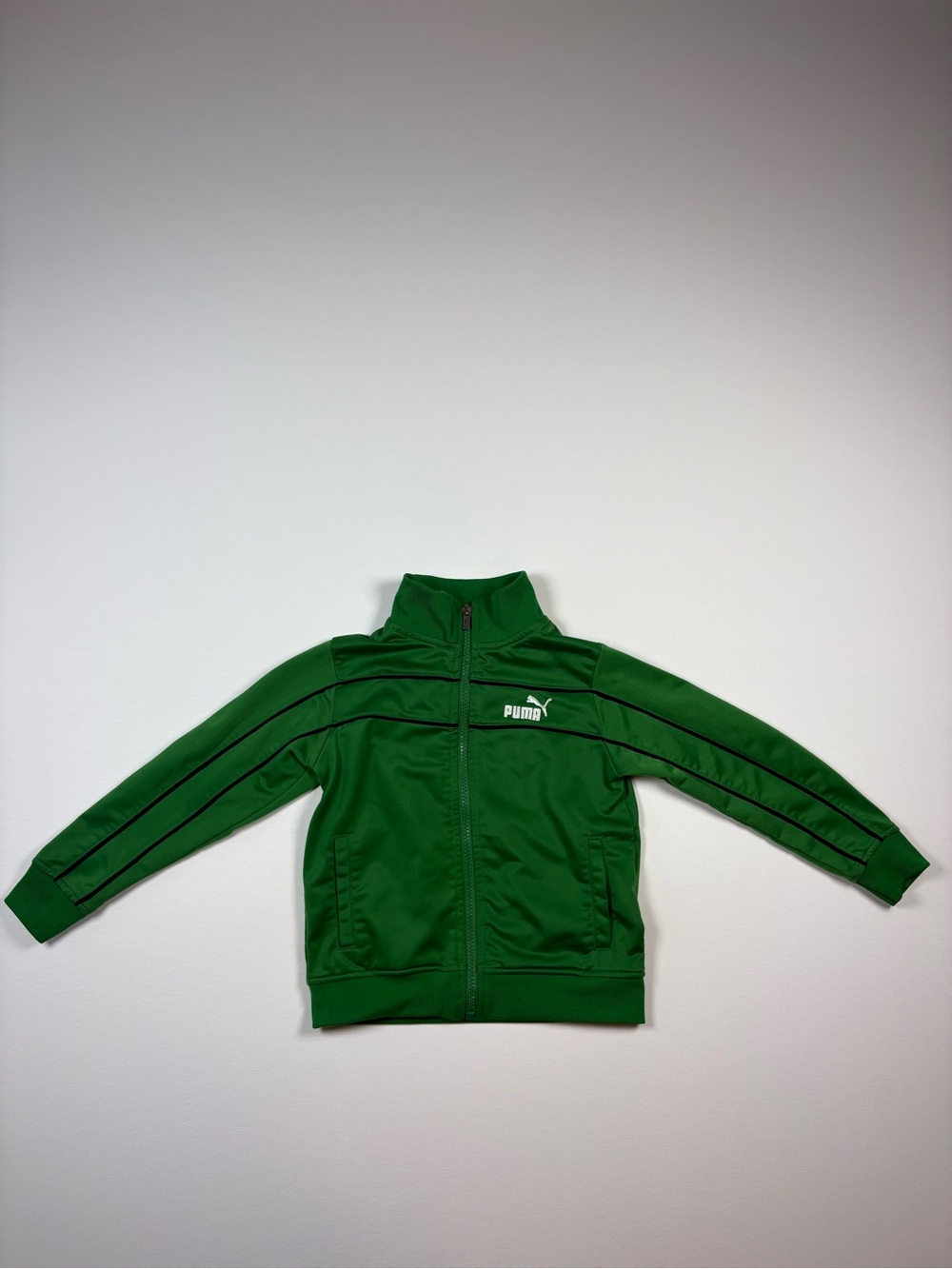 Puma Kids Green Zip-Front Track Jacket